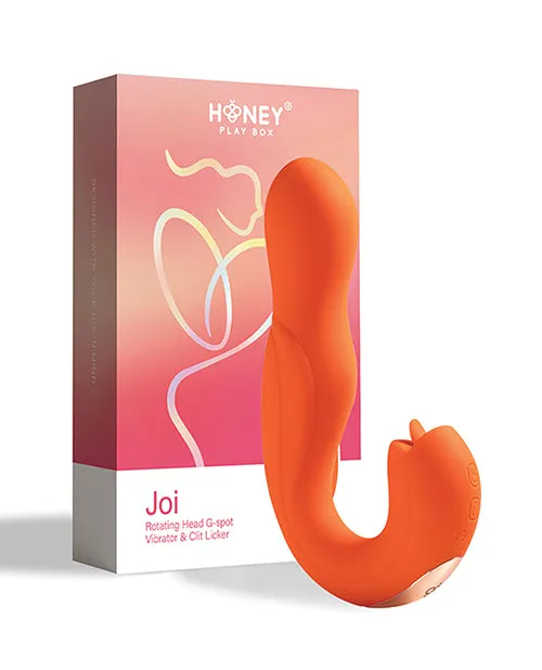 Honey Play Box Female Sex Toys Joi Rotating Head GSpot Vibrator Clit Licker Orange Honey Play Box Female Sex Toys Joi Rotating Head GSpot Vibrator Clit Licker Orange