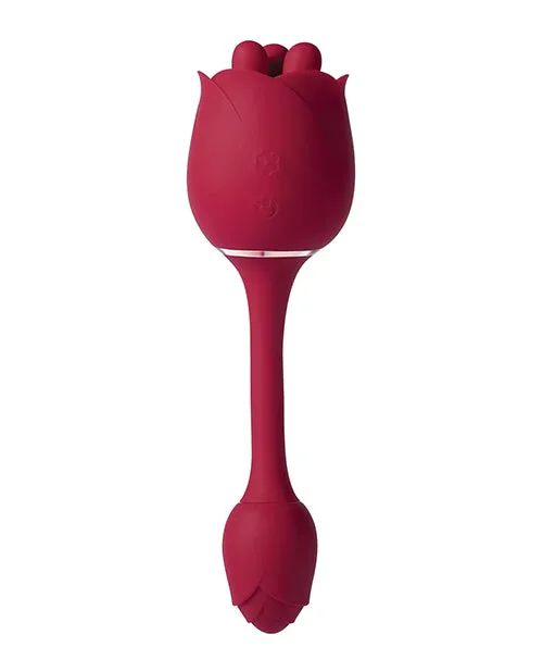 Honey Play Box Roseann Double Ended Rose Toy Vibrator Red Vibrators