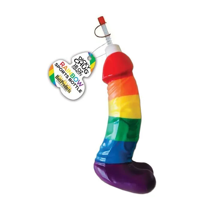 Hott Anal Rainbow Dicky Chug Sports Bottle