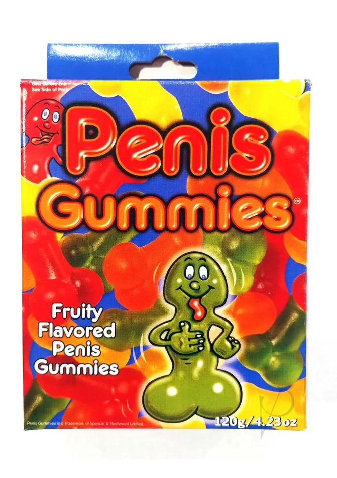 Hott Products Penis Gummies Fruity Flavored 30 Pieces Per Box Male Sex Toys