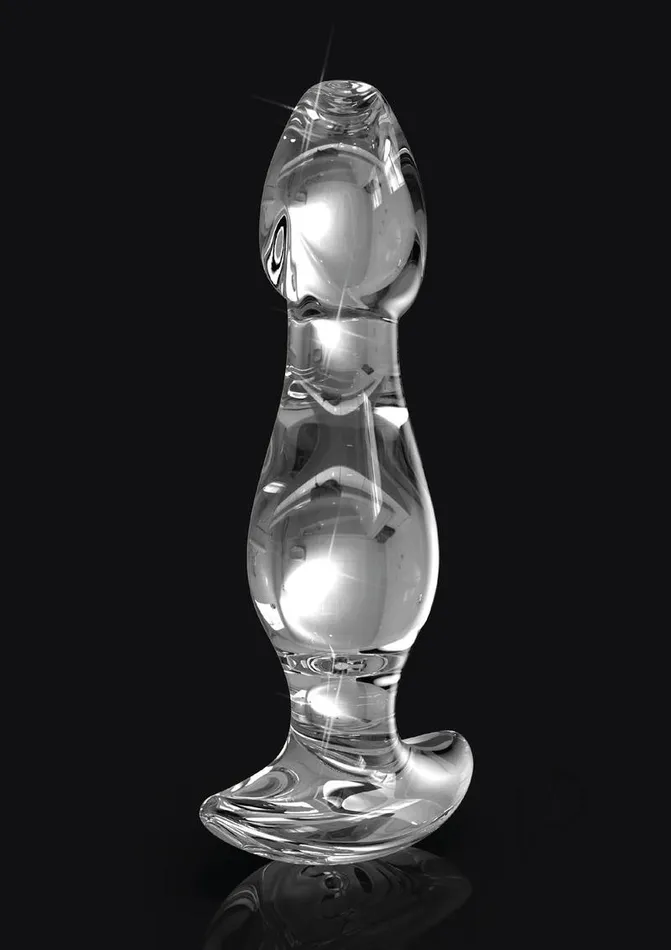 Icicles Anal Icicles No 72 Glass Anal Plug Clear
