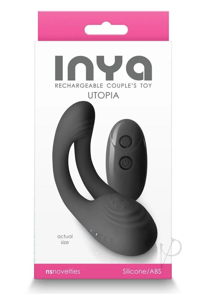 Inya Female Sex Toys Inya Utopia Rechargeable Silicone Vibrator Black