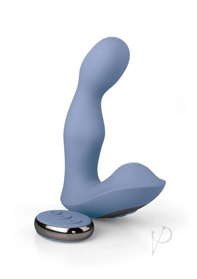 JimmyJane Pulsus PSpot Rechargeable Silicone Dual Stimulator with Remote Control Blue Jimmyjane Female Sex Toys