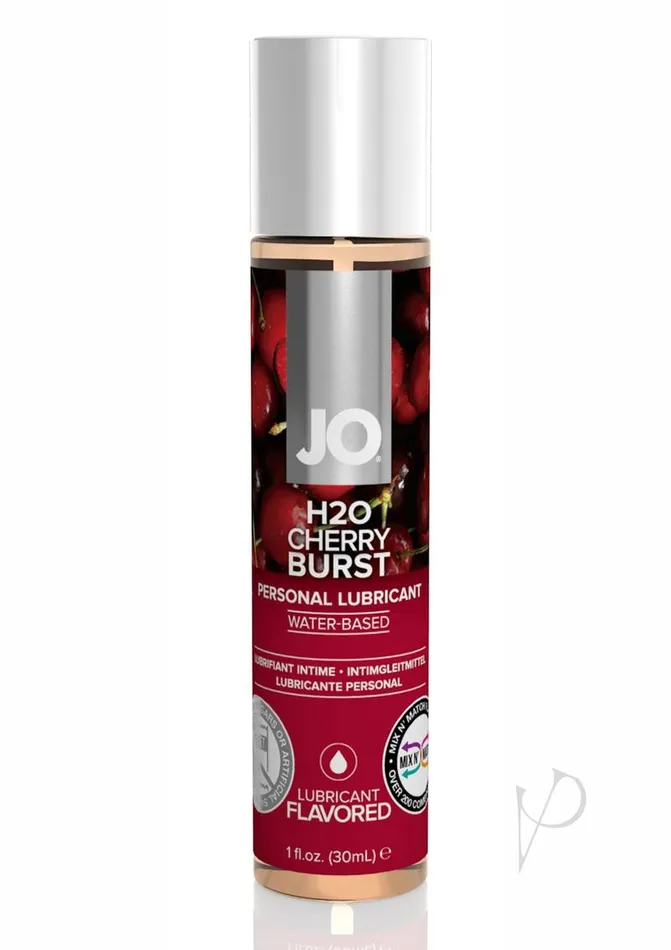JO H2O Water Based Personal Flavored Lubricant Cherry Burst 1oz System Jo Lubricants JO H2O Water Based Personal Flavored Lubricant Cherry Burst 1oz System Jo Lubricants