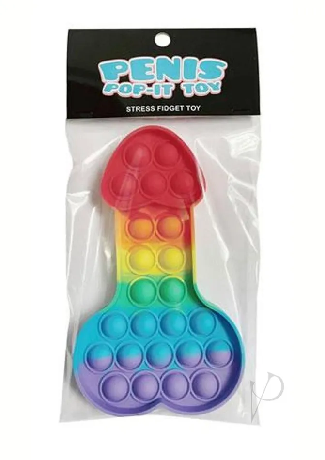Kheper Games Male Sex Toys Penis PopIt Toy Rainbow