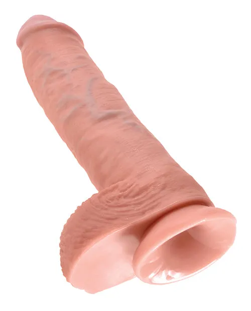 King Cock Dildo with Balls 10in Vanilla King Cock Dildos