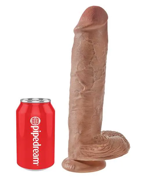 King Cock Dildos King Cock Dildo with Balls 11in Caramel