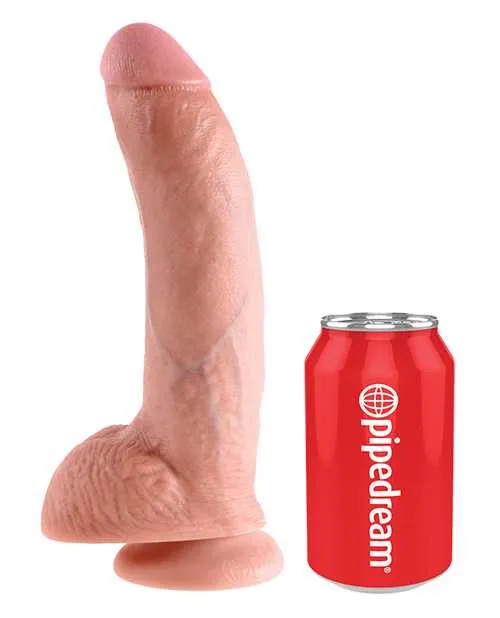 King Cock Dildos King Cock Dildo with Balls 9in Vanilla