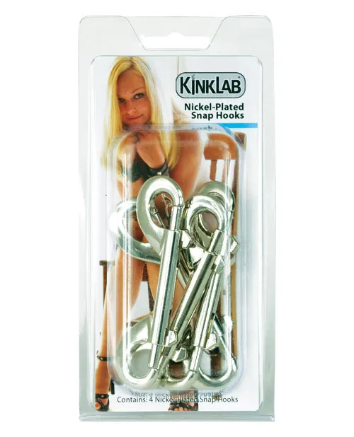 Kinklab KinkLab Nickel Plated Snap Hooks Pack of 4 Male Sex Toys Kinklab KinkLab Nickel Plated Snap Hooks Pack of 4 Male Sex Toys