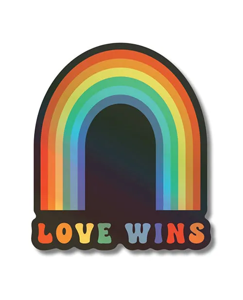 Kush Kards Vibrators Love Wins Holographic Sticker Pack of 3