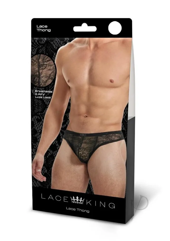 Lace King Lace Thong SM Black Lace King Vibrators Lace King Lace Thong SM Black Lace King Vibrators
