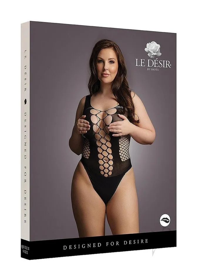 Le Desir Anal Le Desir Contrast Fence Net Teddy Queen Black
