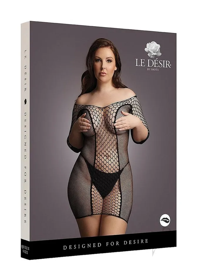 Le Desir Le Desir Duo Net Sleeved Mini Dress Queen Black Anal Le Desir Le Desir Duo Net Sleeved Mini Dress Queen Black Anal
