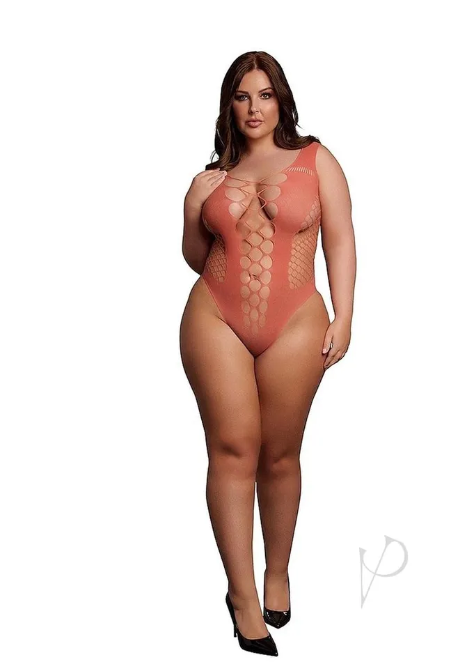 Le Desir Male Sex Toys Le Desir VNeck Teddy with Opaque Panels Queen Sunset Glow Orange Le Desir Male Sex Toys Le Desir VNeck Teddy with Opaque Panels Queen Sunset Glow Orange