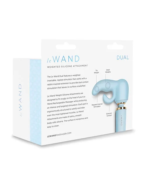 Le Wand Dual Weighted Silicone Attachment Blue Le Wand Female Sex Toys Le Wand Dual Weighted Silicone Attachment Blue Le Wand Female Sex Toys