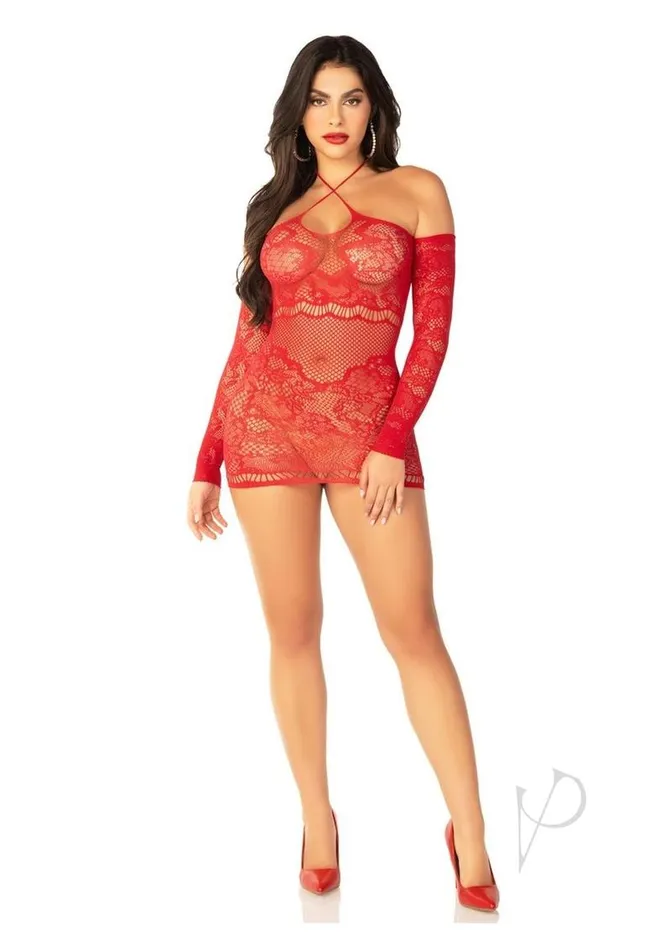Leg Avenue Female Sex Toys Leg Avenue Seamless Lace Net Off the Shoulder Mini Dress with Twist Halter Strap OS Red Leg Avenue Female Sex Toys Leg Avenue Seamless Lace Net Off the Shoulder Mini Dress with Twist Halter Strap OS Red
