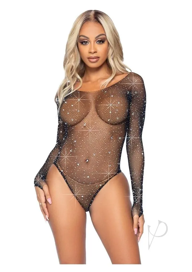 Leg Avenue Leg Avenue Galaxy Star Rhinestone Fishnet Bodysuit with Snap Crotch OS Black Anal Leg Avenue Leg Avenue Galaxy Star Rhinestone Fishnet Bodysuit with Snap Crotch OS Black Anal