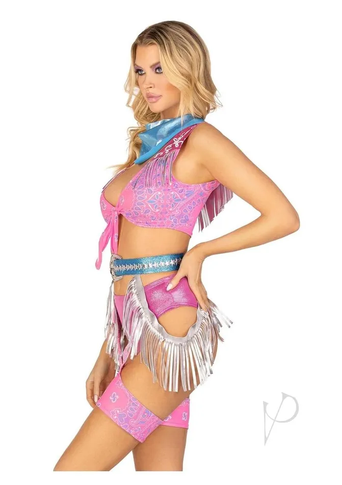 Leg Avenue Space Cowgirl Set Bandana Print Tie Front Crop Top with Fringe Trim High Waist Bottoms with Attached Chaps Belt with Fringe Detail and Neck Bandana 4 Piece XSmall Multicolor Leg Avenue Male Sex Toys Leg Avenue Space Cowgirl Set Bandana Print Tie Front Crop Top with Fringe Trim High Waist Bottoms with Attached Chaps Belt with Fringe Detail and Neck Bandana 4 Piece XSmall Multicolor Leg Avenue Male Sex Toys