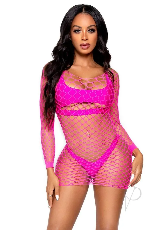 Leg Avenue Supreme Fence Net Long Sleeved Mini Dress OS Neon Pink Leg Avenue Vibrators Leg Avenue Supreme Fence Net Long Sleeved Mini Dress OS Neon Pink Leg Avenue Vibrators