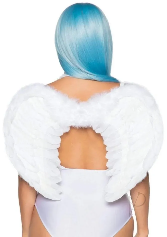 Leg Avenue Vibrators Marabou Trim Wings OS White Leg Avenue Vibrators Marabou Trim Wings OS White