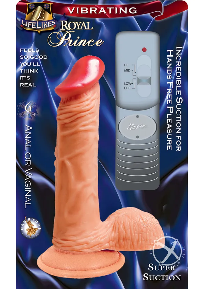 Lifelikes Vibrating Royal Prince Dildo with Wired Remote Control 6in Vanilla Lifelikes Female Sex Toys Lifelikes Vibrating Royal Prince Dildo with Wired Remote Control 6in Vanilla Lifelikes Female Sex Toys