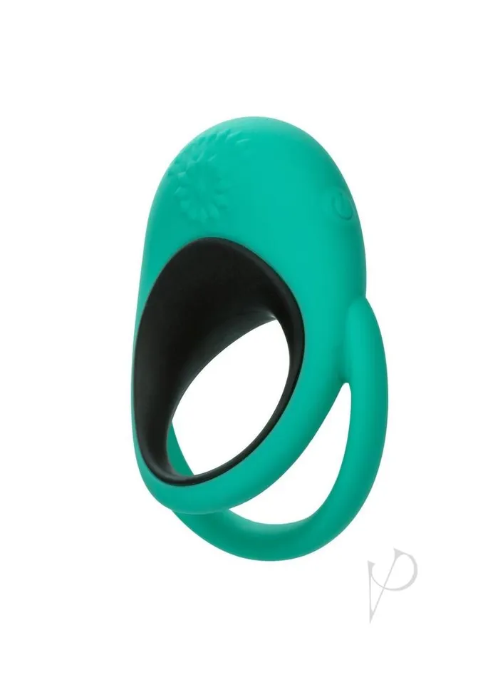 Link Up Female Sex Toys Link Up Remote Alpha Rechargeable Silicone Dual Stimulating Cock Ring with Remote Control GreenBlack