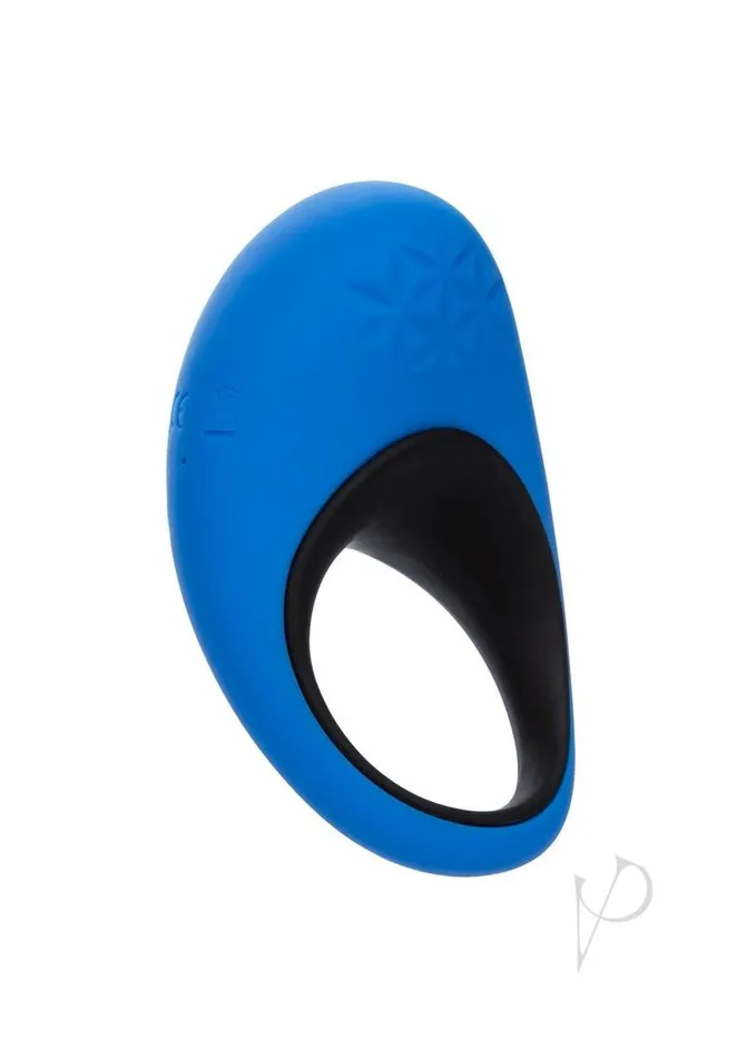 Link Up Remote Max Rechargeable Silicone Dual Stimulating Cock Ring with Remote Control BlueBlack Link Up Female Sex Toys