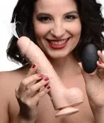 Loadz Female Sex Toys 85 Inch Vibrating Squirting Dildo with Remote Control