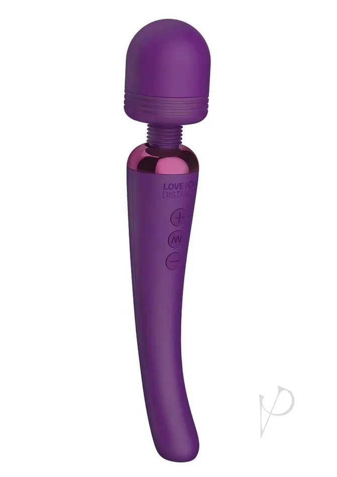 Love Distance Vibrators Love Distance Grasp App Controlled Silicone Rechargeable Wand Purple Love Distance Vibrators Love Distance Grasp App Controlled Silicone Rechargeable Wand Purple