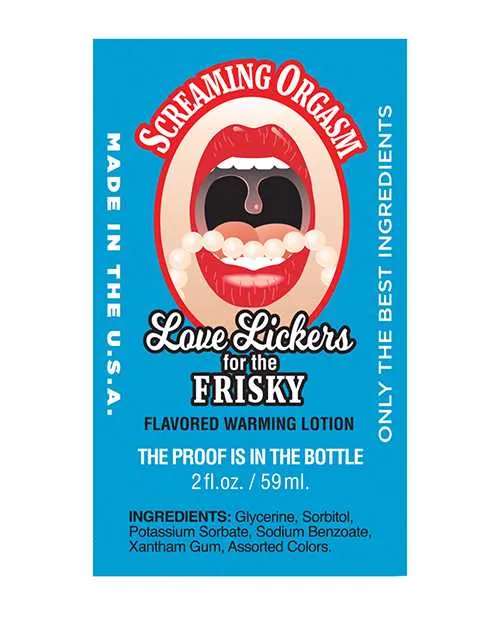 Love Lickers Couples Love Lickers Raspberry Flavored Warming Massage Oil 2oz Screamin Orgasm Love Lickers Couples Love Lickers Raspberry Flavored Warming Massage Oil 2oz Screamin Orgasm