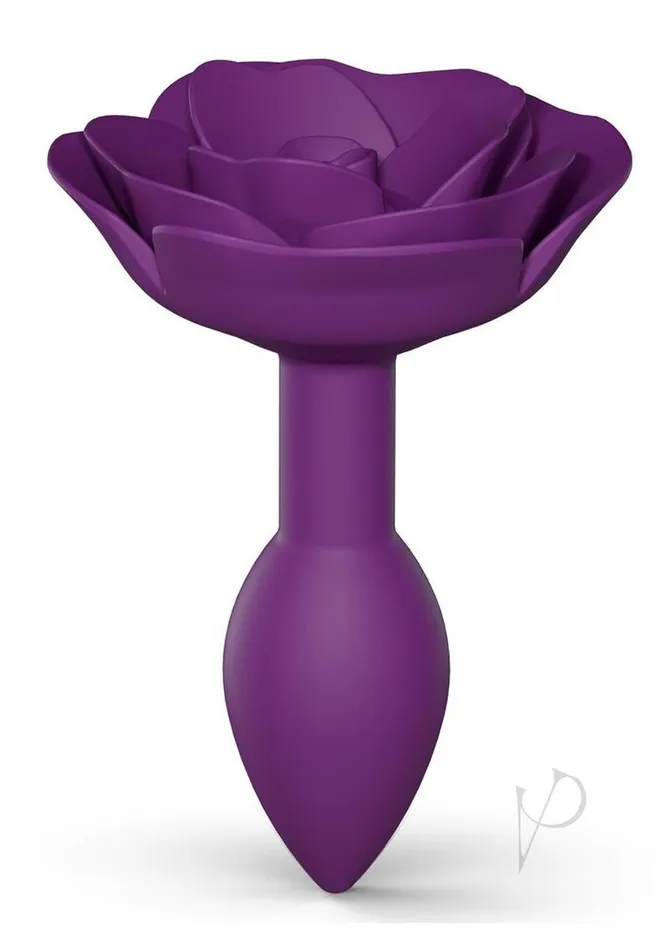 Love To Love Male Sex Toys Open Roses Silicone Anal Plug Small Purple Rain