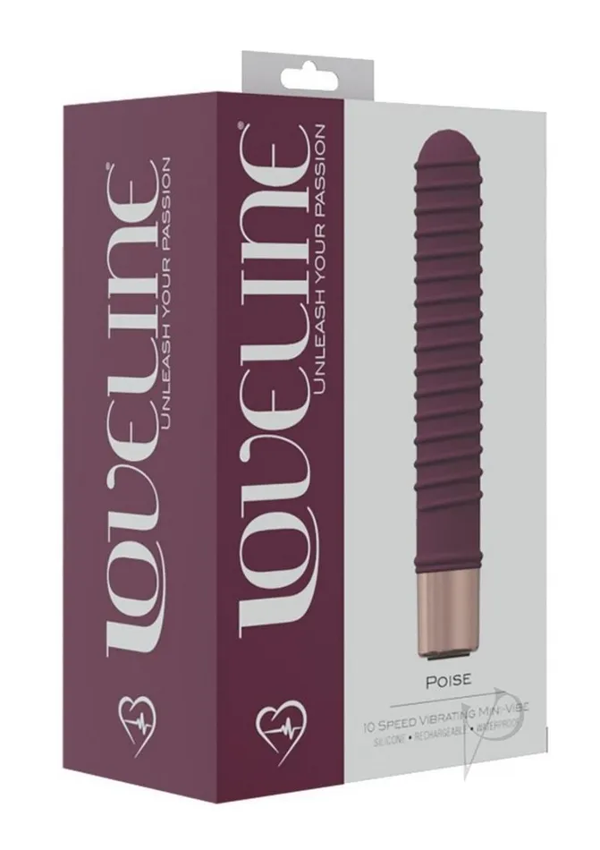 Loveline Female Sex Toys LoveLine Poise Silicone Rechargeable 10 Speed MiniVibrator Burgundy Loveline Female Sex Toys LoveLine Poise Silicone Rechargeable 10 Speed MiniVibrator Burgundy