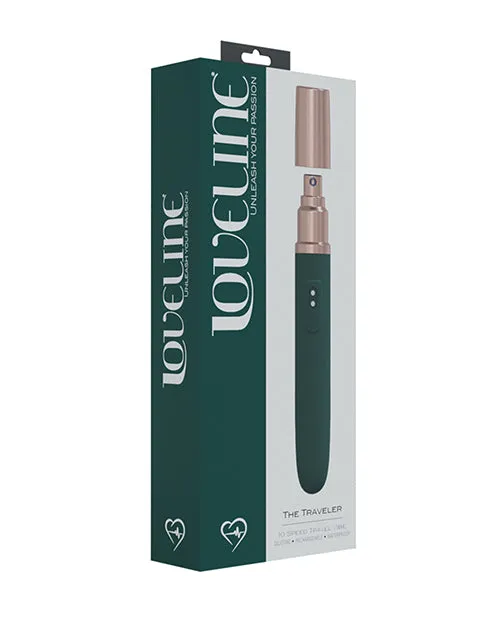 Loveline Female Sex Toys LoveLine The Traveler Rechargeable 10 Speed Travel Vibrator Green Holds Lubricant Loveline Female Sex Toys LoveLine The Traveler Rechargeable 10 Speed Travel Vibrator Green Holds Lubricant