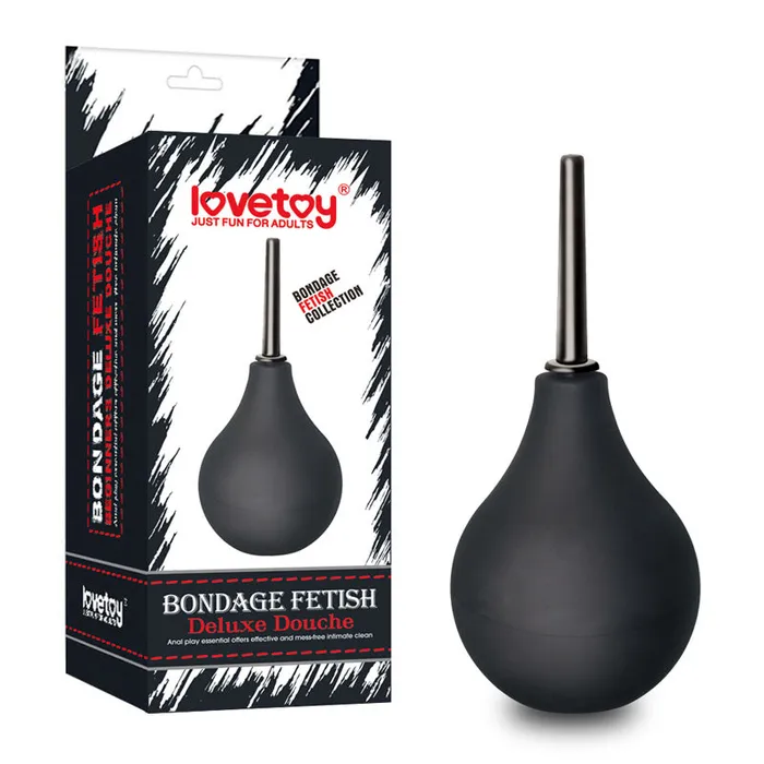 Lovetoy Anal Bondage Fetish Deluxe Unisex Round Douche 160 ml Black