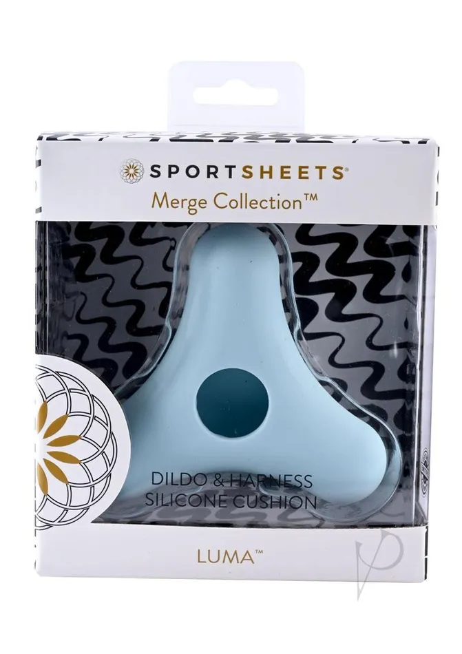 LUMA Dildo and Harness Silicone Cushion Blue Sportsheets Dildos