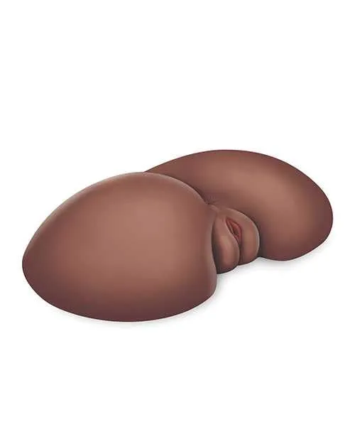 Luv Dollz Male Sex Toys LuvDollz Remote Controlled Vibrating Rechargeable Masturbator with Bullets and Remote Control Pussy and Ass Chocolate