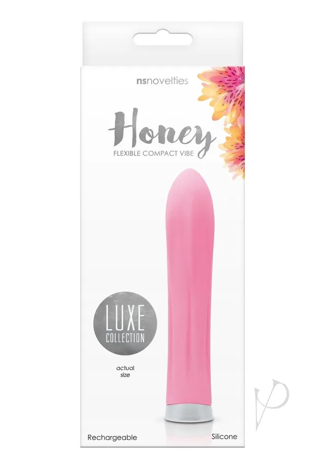 Luxe Vibrators Luxe Collection Honey Rechargeable Silicone Flexible Compact Vibrator Pink Luxe Vibrators Luxe Collection Honey Rechargeable Silicone Flexible Compact Vibrator Pink
