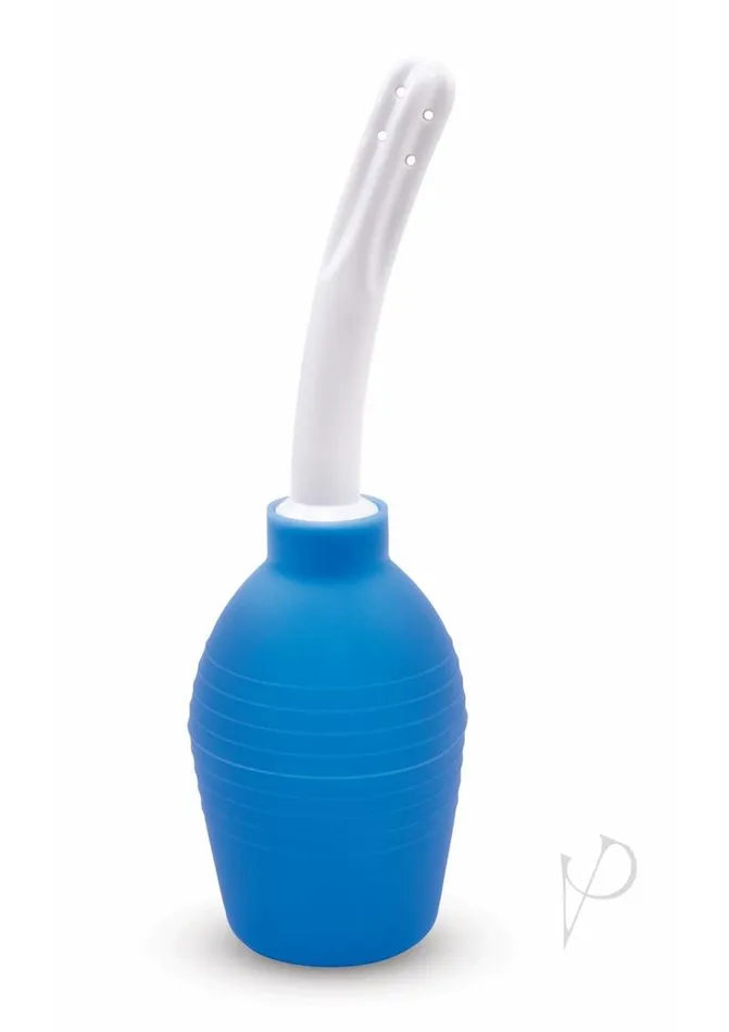 Male Sex Toys AquaClean Large Volume 310ML Douche with One Way Valve BlueWhite Aqua Clean Male Sex Toys AquaClean Large Volume 310ML Douche with One Way Valve BlueWhite Aqua Clean