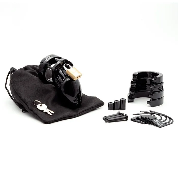 Male Sex Toys CB6000S Black Chastity Cage Kit CBX
