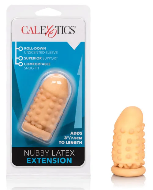 Male Sex Toys Extensions Nubby Latex Extension 3in Vanilla Male Sex Toys Extensions Nubby Latex Extension 3in Vanilla