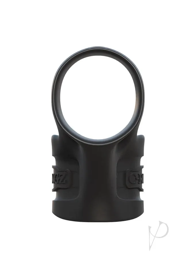 Male Sex Toys Fantasy CRingz Silicone Mr Big Cock Ring and Ball Stretcher Black Fantasy C Ringz