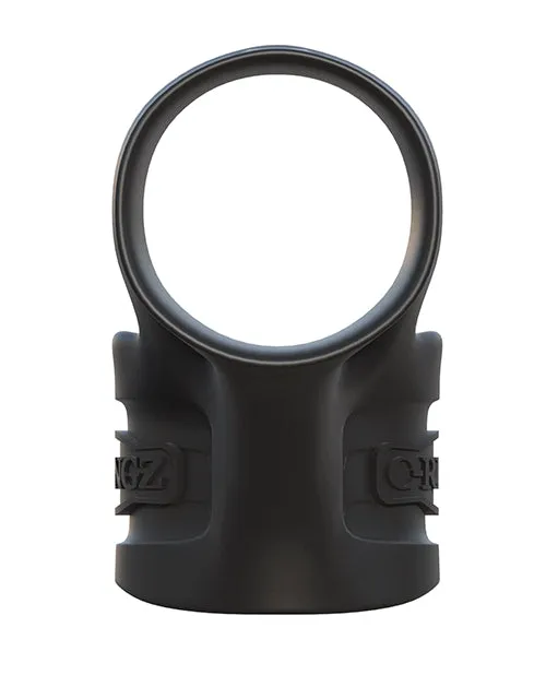 Male Sex Toys Fantasy CRingz Silicone Mr Big Cock Ring and Ball Stretcher Black Fantasy C Ringz