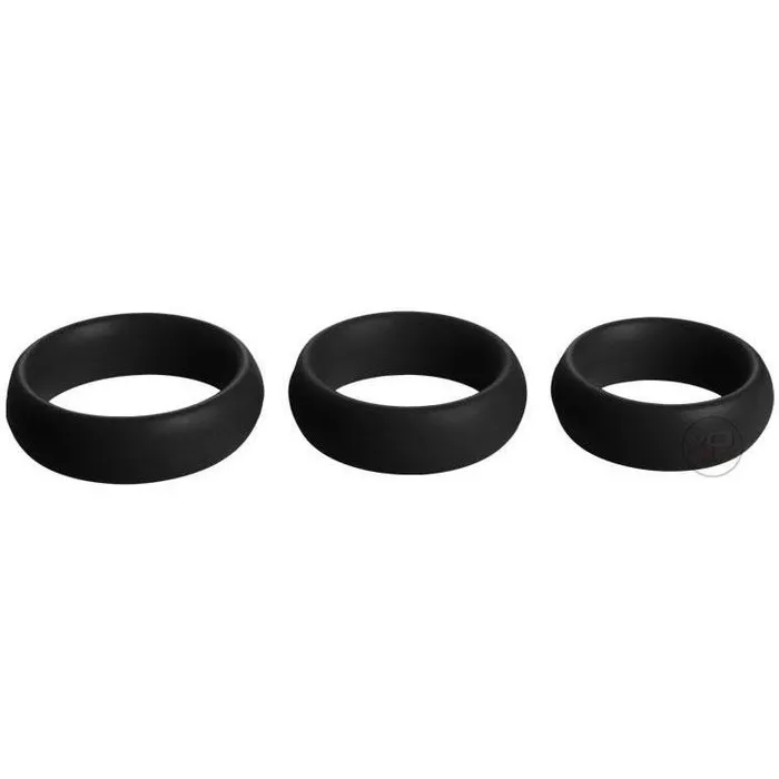 Male Sex Toys Fat Silicone Cock Ring 3Pack Trinity Men
