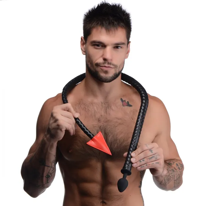 Male Sex Toys Hellbound Braided Devil Tail Anal Plug Master Series