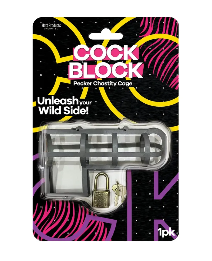 Male Sex Toys Hott Products Cock Block Chastity Cage Gray
