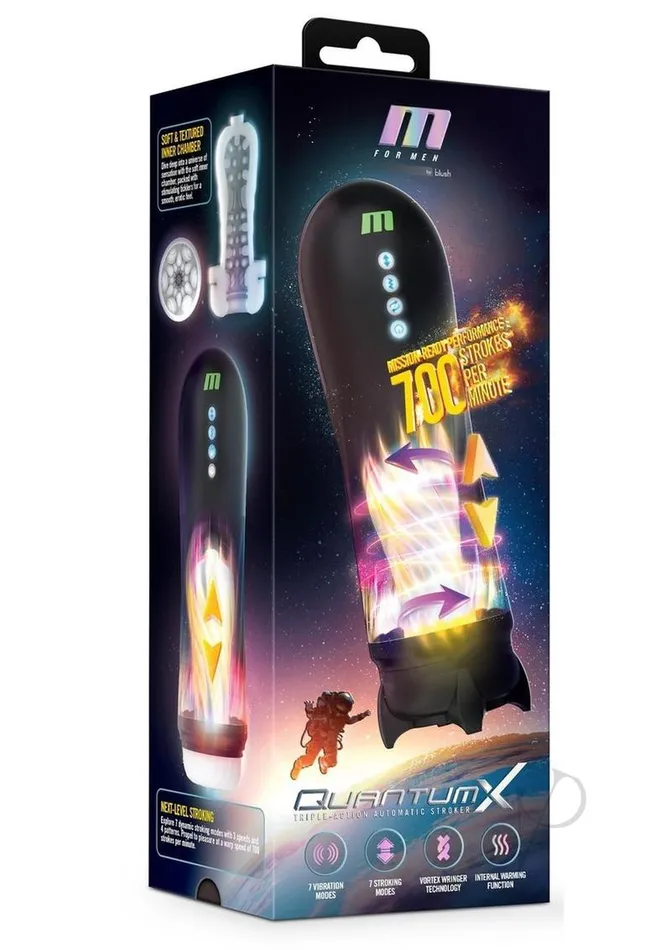 Male Sex Toys M For Men M For Men Quantum X Rechargeable Stroker BlackWhite Male Sex Toys M For Men M For Men Quantum X Rechargeable Stroker BlackWhite