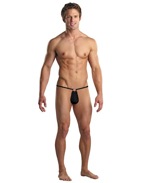 Male Sex Toys Male Power Male Power GString wFront Ring Black OS Male Sex Toys Male Power Male Power GString wFront Ring Black OS