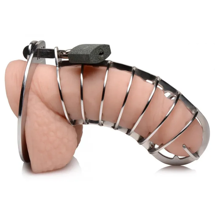 Male Sex Toys Master Series Stainless Steel Spiked Chastity Cage