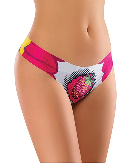Male Sex Toys Mememe Mememe Intrigue Kissberry Printed Thong LG