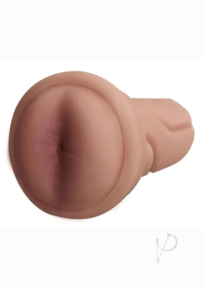 Male Sex Toys Mistress Mistress Brianna Vibrating BioSkin Dual Density Stroker Ass Caramel